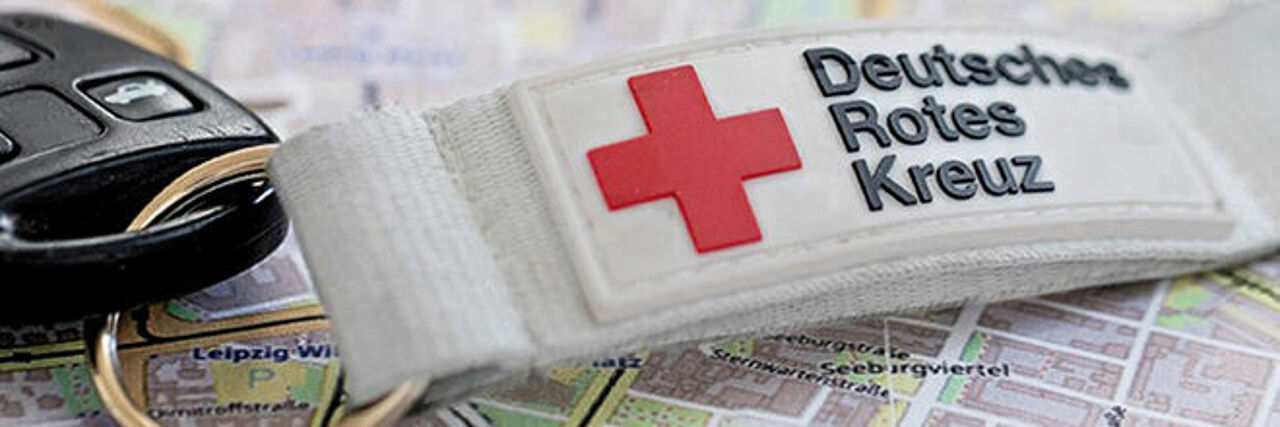 Autoschlüssel auf einer Karte